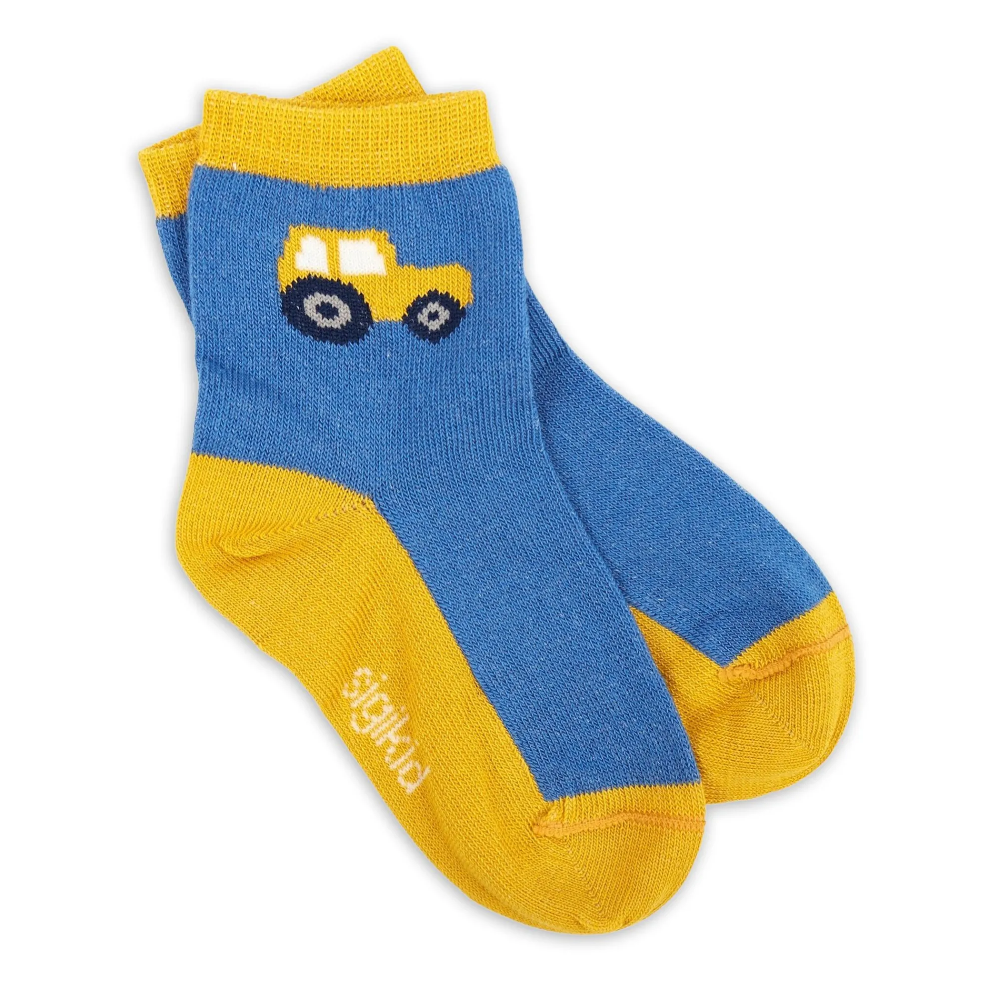 Sigikid Kollektion Gelber Traktor|3 Paar Baby Socken Traktor