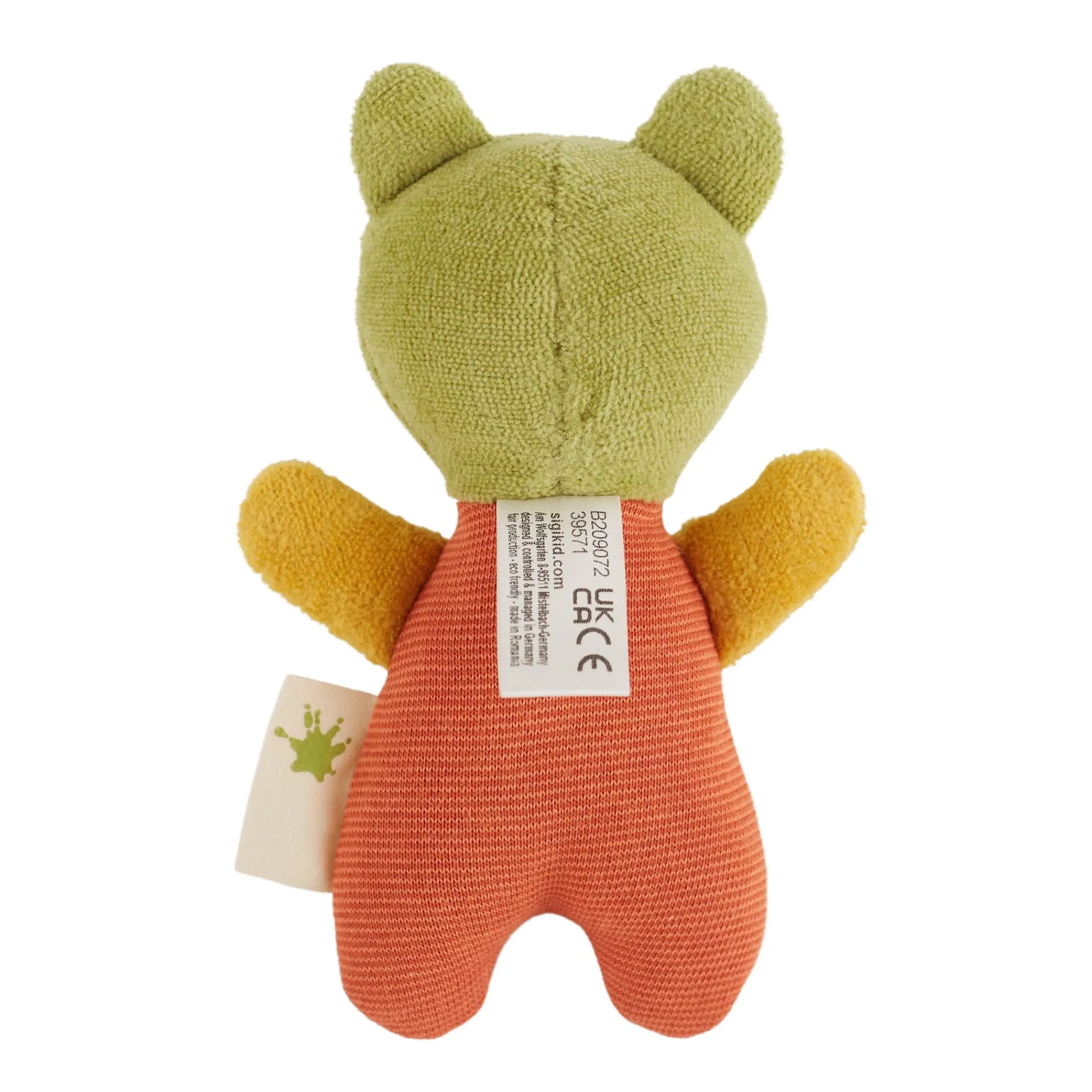 Sigikid Green Spielsachen|Baby Greifling Krokodil, Green Collection