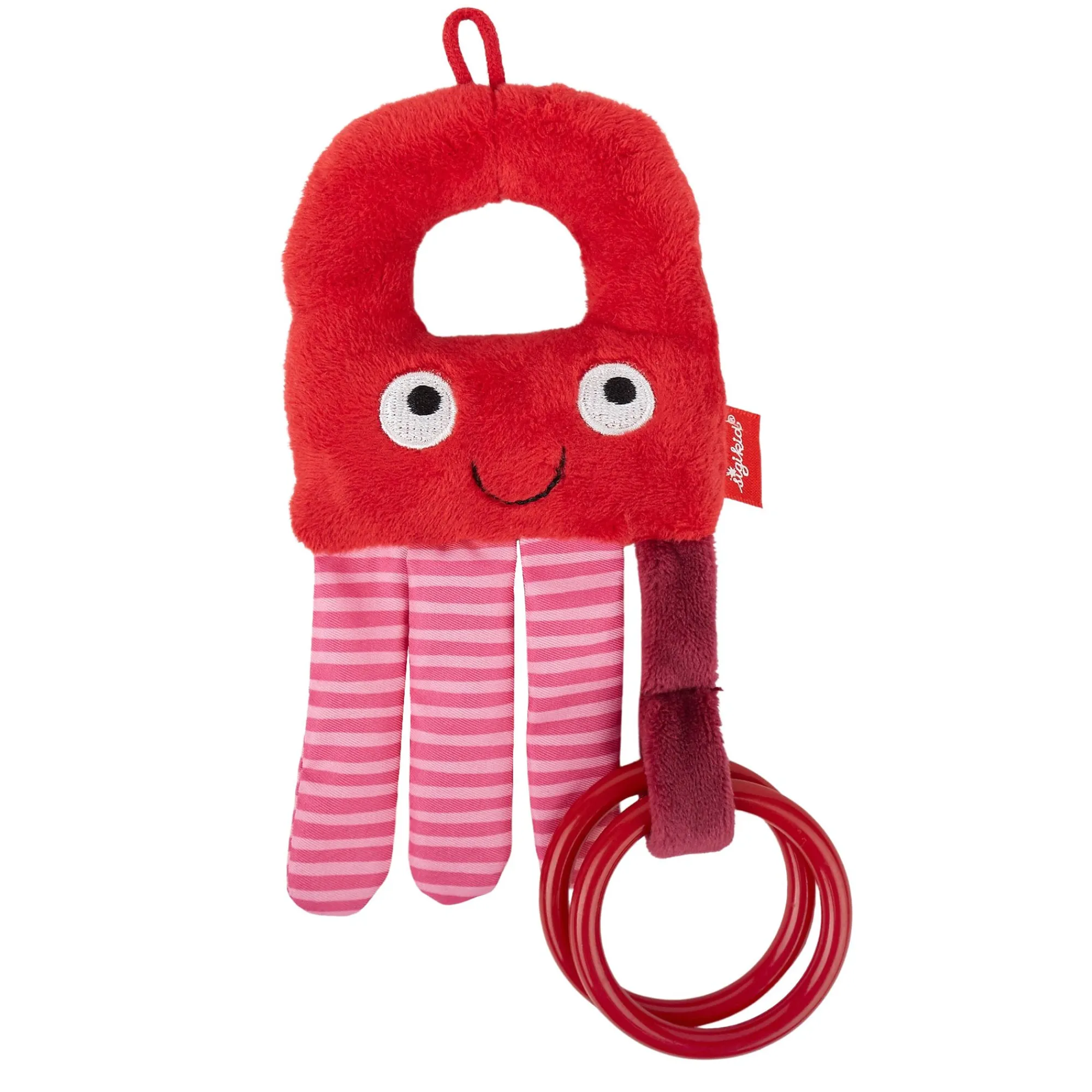 Sigikid Babyspielzeug|Baby Greifling Oktopus, Redstars