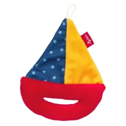 Sigikid Babyspielzeug|Baby Greifling Segelboot, Red Stars