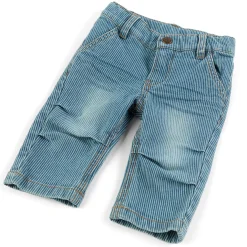 Sigikid Lange Hosen|Baby Jeans Fein Weis Gestreift