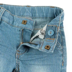 Sigikid Lange Hosen|Baby Jeans Fein Weis Gestreift