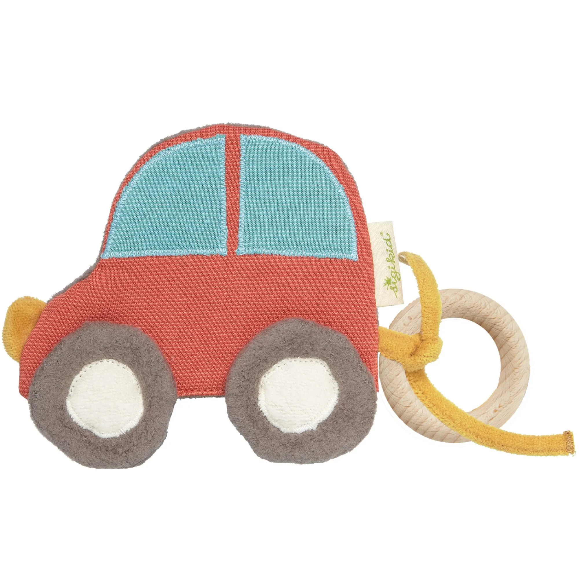 Sigikid Green Spielsachen|Baby Knistergreifling Auto, Green Collection