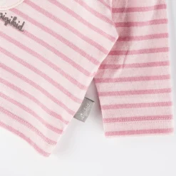 Sigikid Kollektion Newborn|Baby Langarm Ringelshirt Kronchen Bar, Rosa