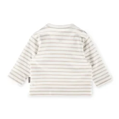 Sigikid Kollektion Newborn|Baby Langarm Ringelshirt Kronchen Bar, Beige