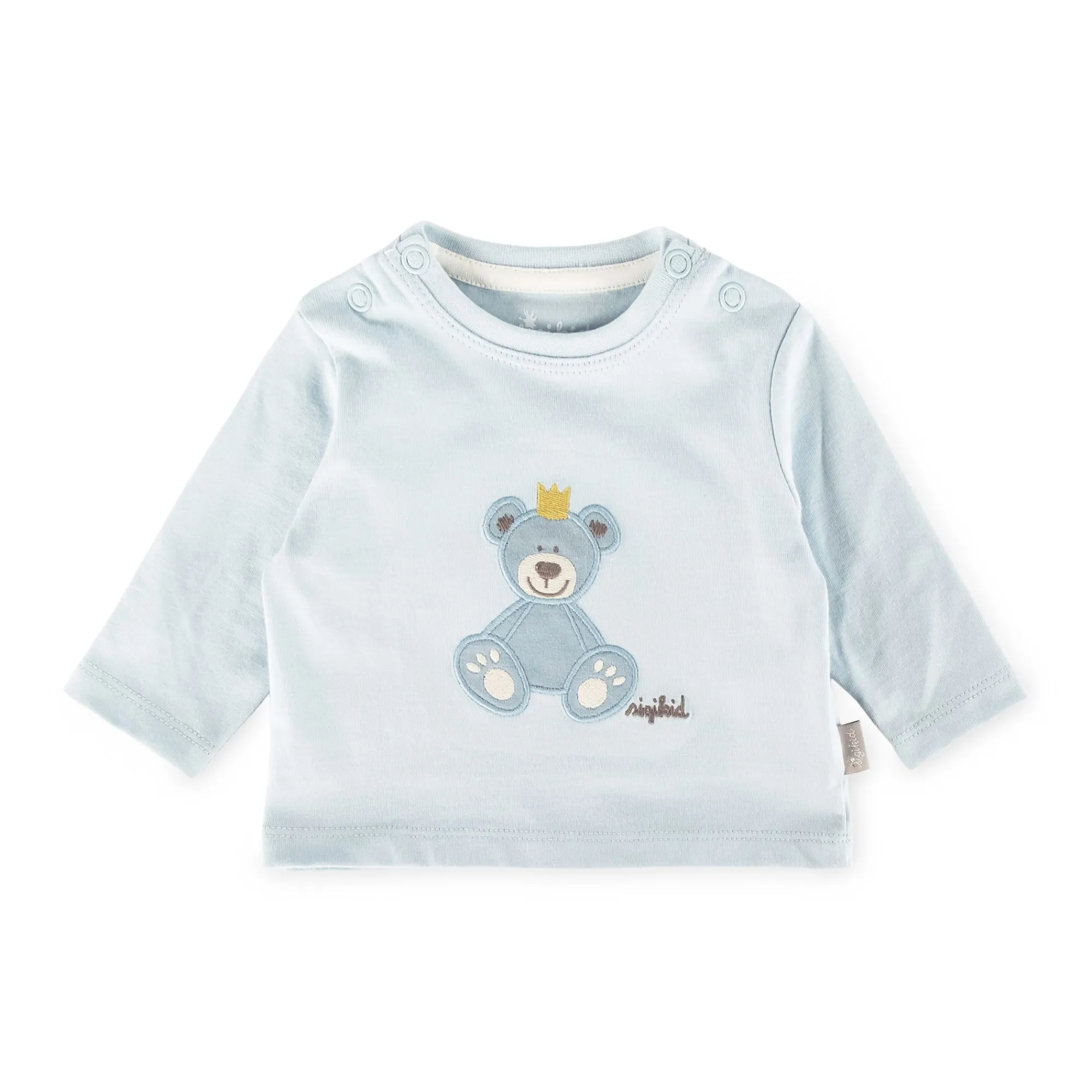 Sigikid Kollektion Newborn|Baby Langarmshirt Kronchen Bar, Blau