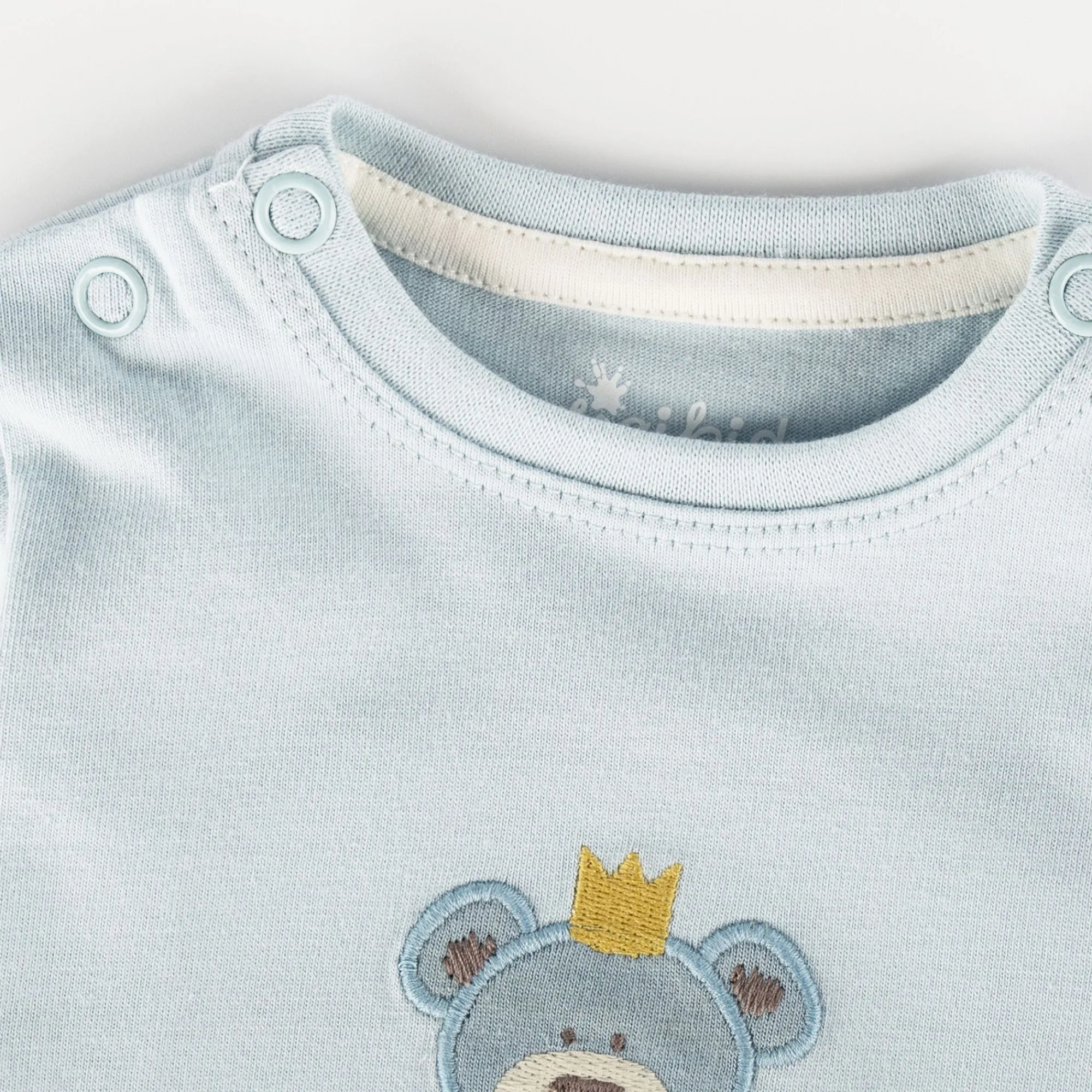 Sigikid Kollektion Newborn|Baby Langarmshirt Kronchen Bar, Blau