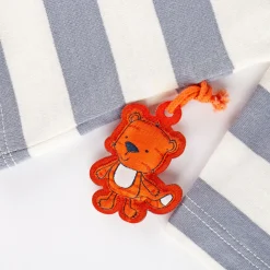Sigikid Kollektion Wild Adventure|Baby Langarmshirt Mit Tiger Patch, Grau-Weis Gestreift