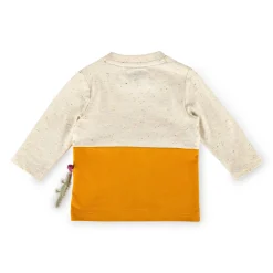 Sigikid Kollektion Happy Crocodile|Baby Langarmshirt, Naturweis-Gelb