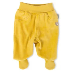 Sigikid Lange Hosen|Baby Nickihose Mit Fuschen, Dunkelgelb
