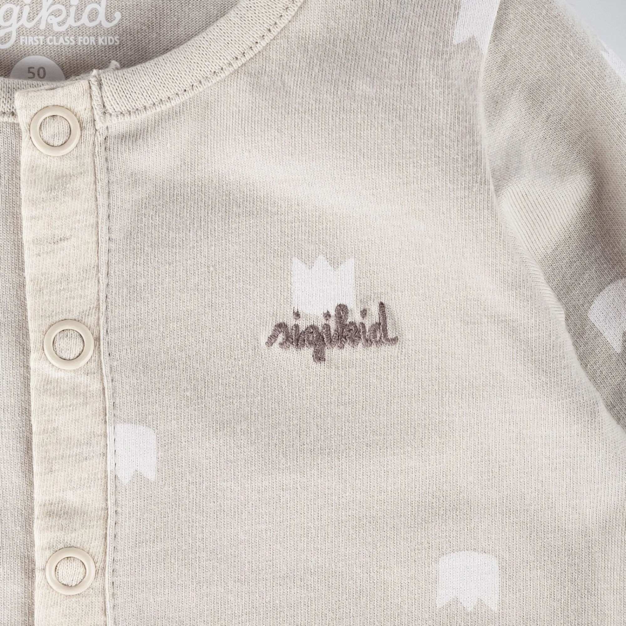 Sigikid Kollektion Newborn|Baby Overall Kronchen Bar, Beige