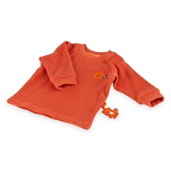 Sigikid Kollektion Wild Adventure|Baby Pique Langarmshirt Mit Tiger Patch, Orangerot