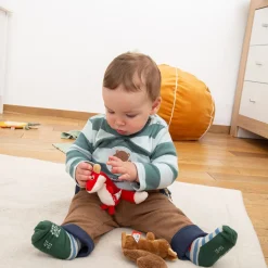 Sigikid Babyspielzeug|Baby Rassel Fuchs, Red Stars