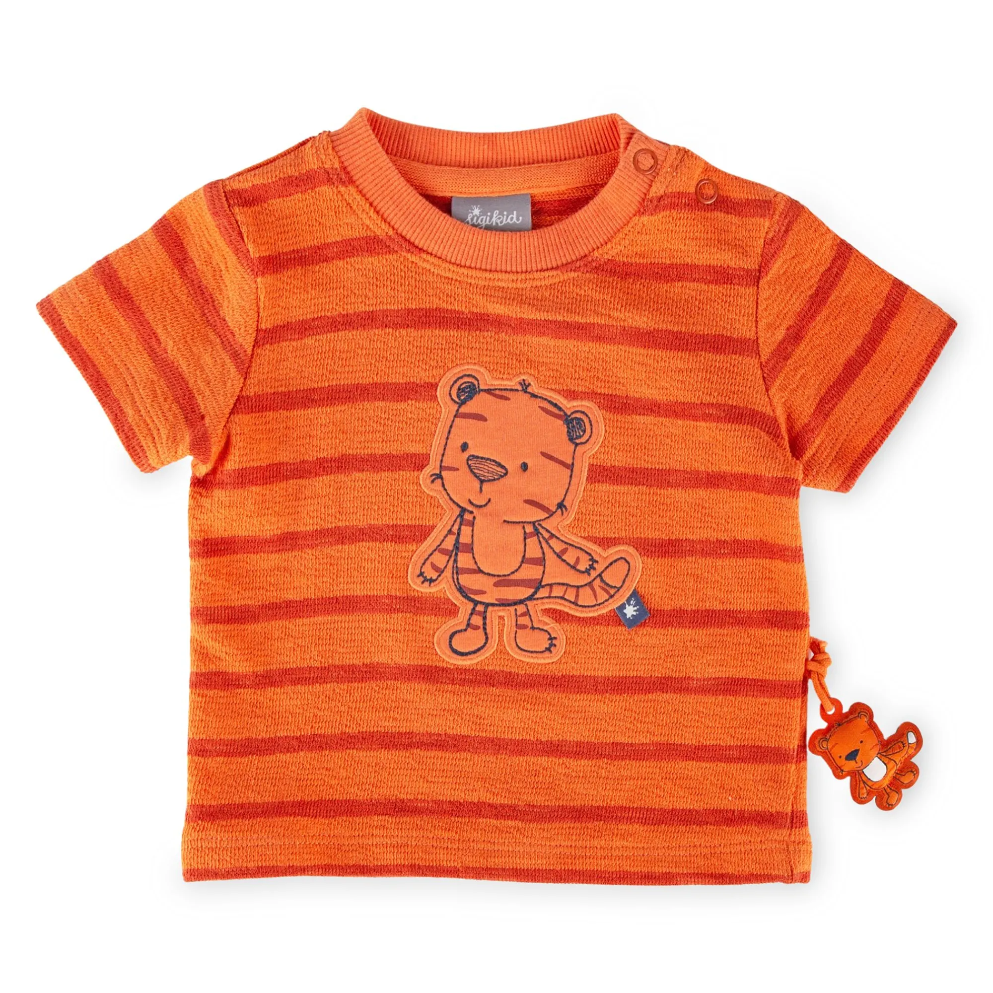 Sigikid Kollektion Wild Adventure|Baby Ringel T-Shirt Mit Tiger Motiv, Orange-Rot