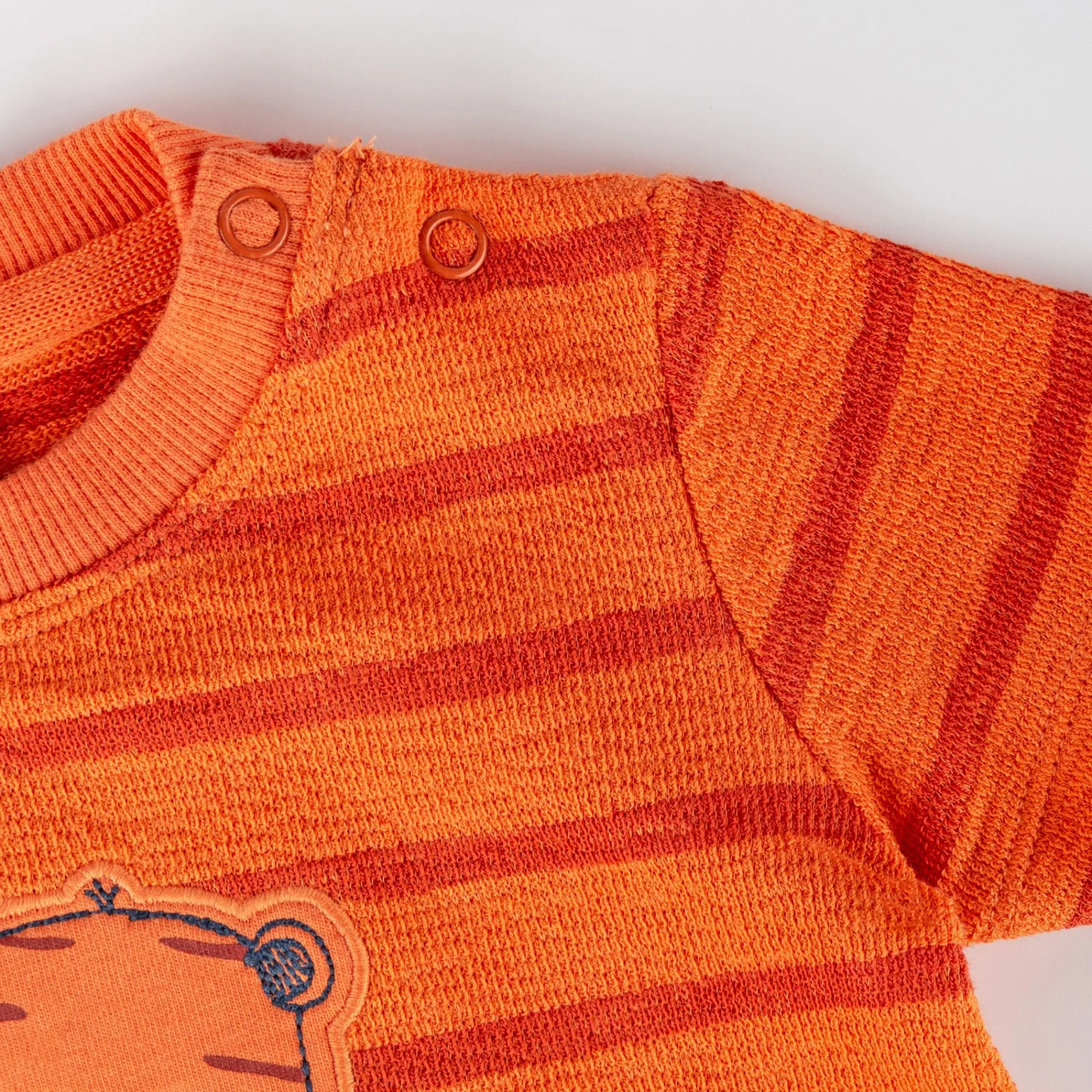 Sigikid Kollektion Wild Adventure|Baby Ringel T-Shirt Mit Tiger Motiv, Orange-Rot