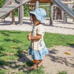 Sigikid Kollektion Wild Flamingo|Baby Ringelkleid Flamingo, Orange-Weis