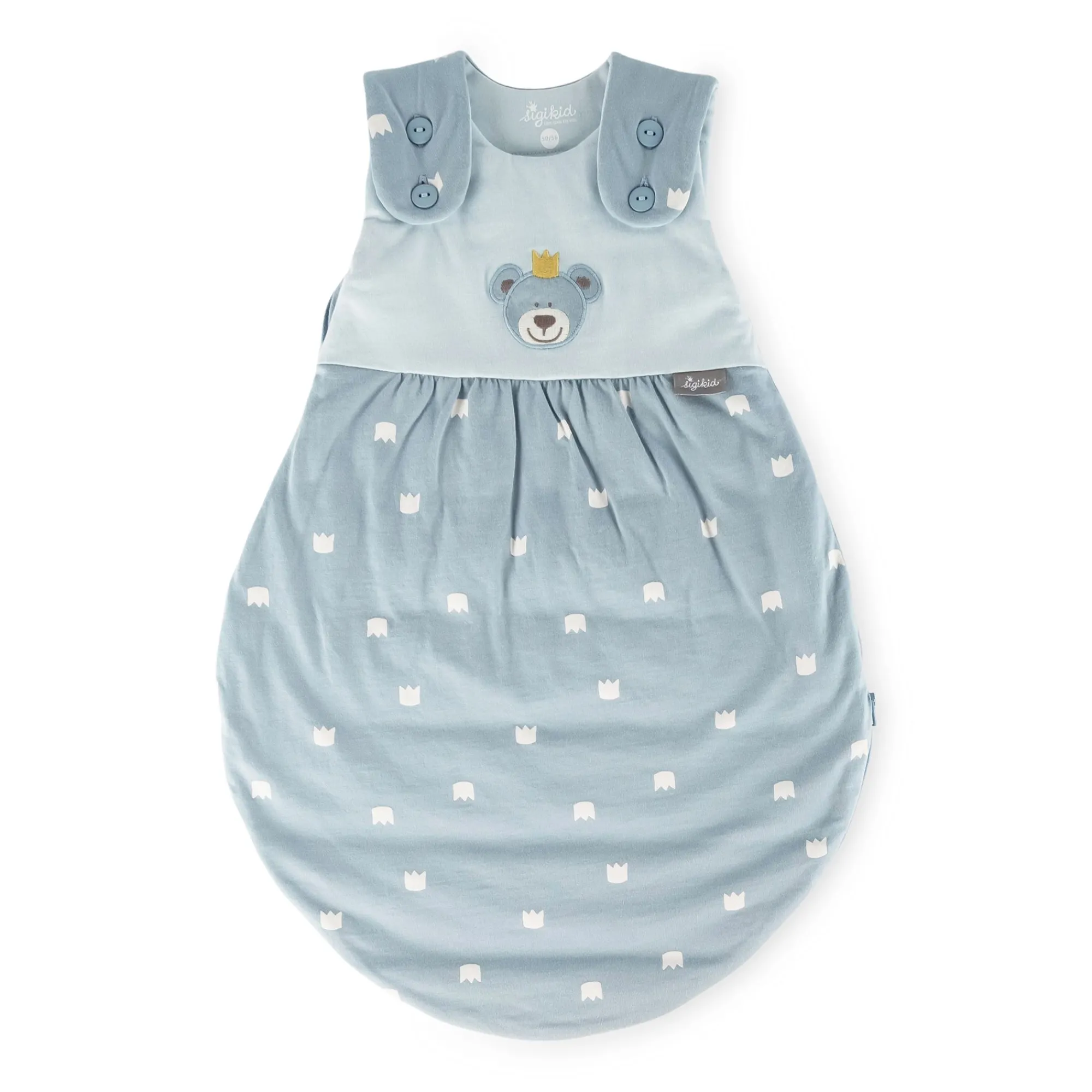 Sigikid Kollektion Newborn|Baby Schlafsack Kronchen Bar, Blau