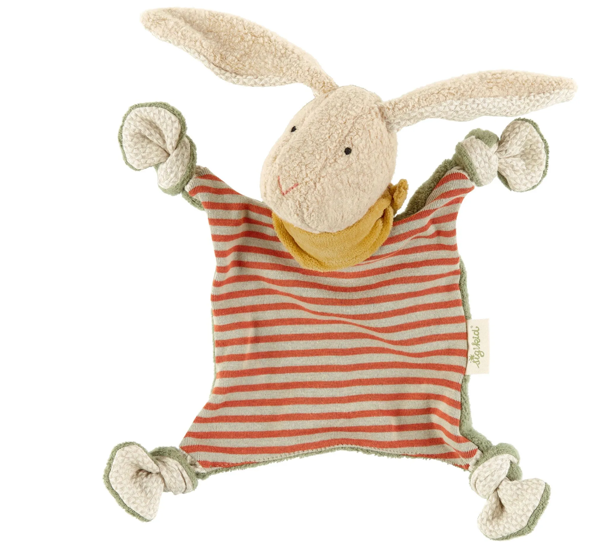 Sigikid Schnuffeltucher|Baby Schnuffeltuch Hase, Green Bio Kollektion