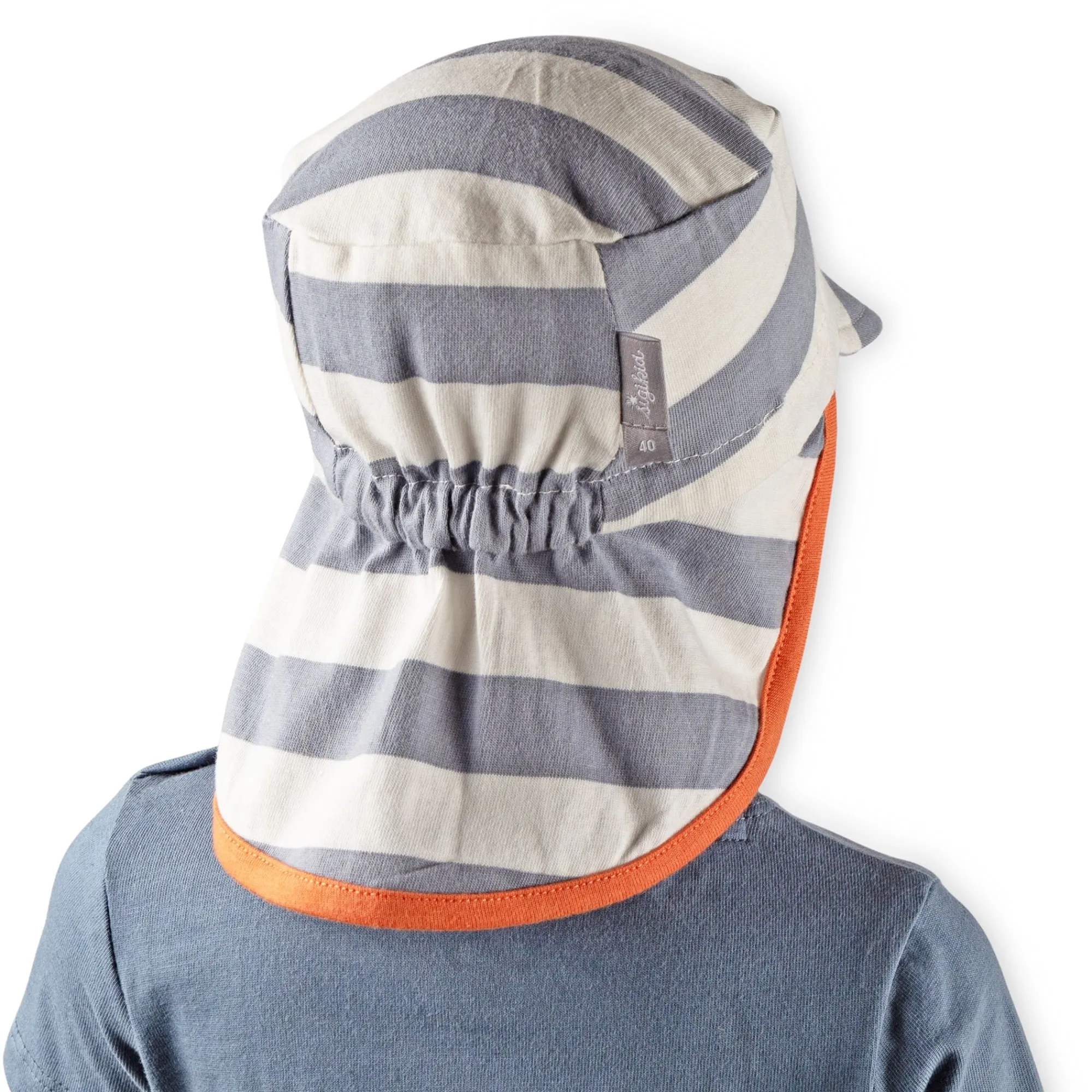 Sigikid Kollektion Wild Adventure|Baby Sonnenhut Mit Nackenschutz, Weis-Grau