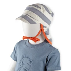 Sigikid Kollektion Wild Adventure|Baby Sonnenhut Mit Nackenschutz, Weis-Grau