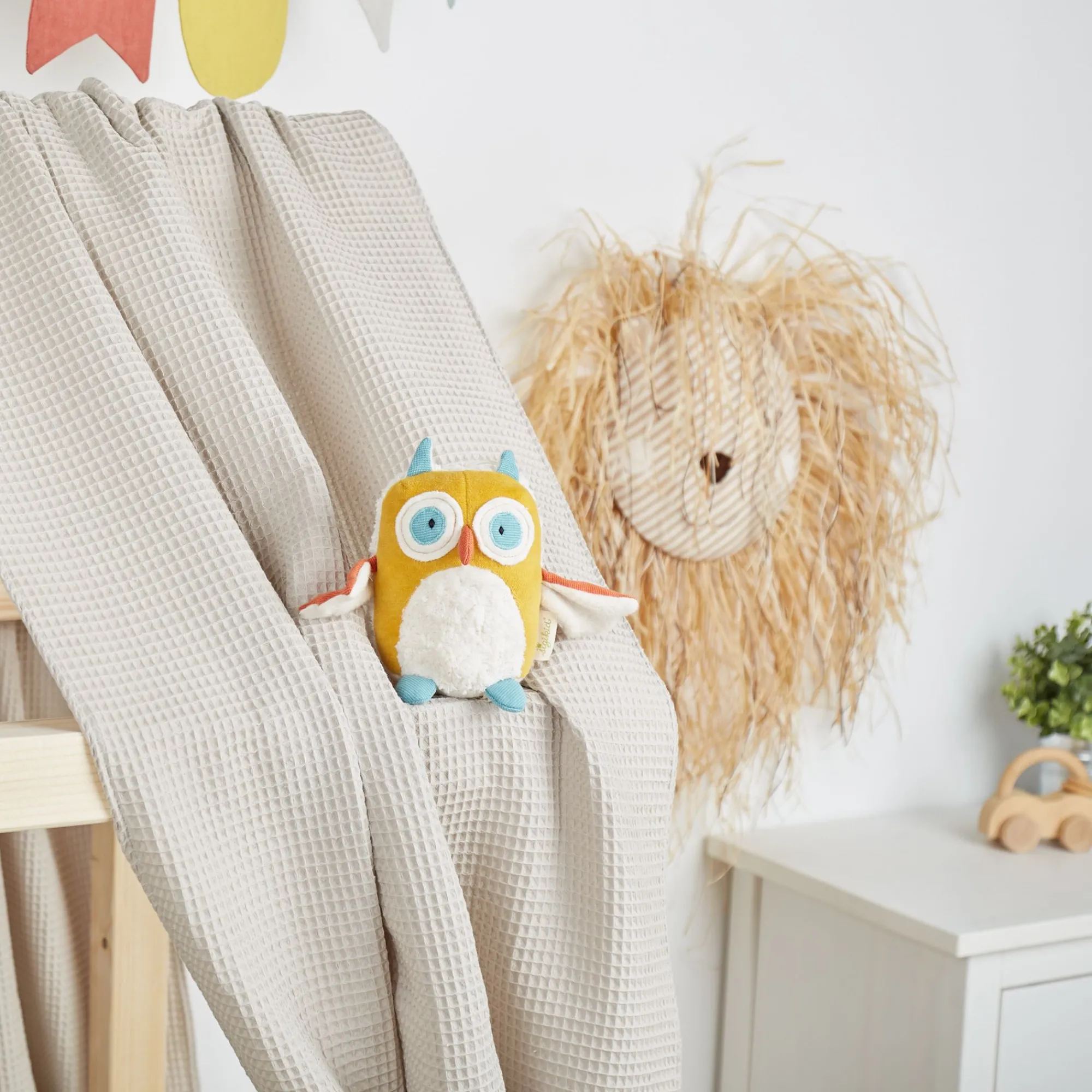 Sigikid Green Spielsachen|Baby Spieluhr Eule, Green Collection