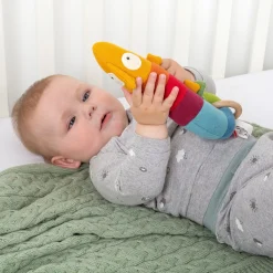 Sigikid Babyspielzeug|Baby Strick Greifling Chamaleon