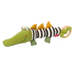 Sigikid Babyspielzeug|Baby Strick Greifling Krokodil