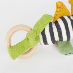 Sigikid Babyspielzeug|Baby Strick Greifling Krokodil