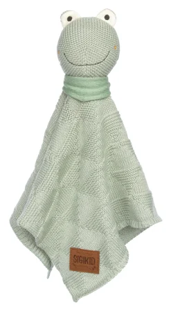 Sigikid Schnuffeltucher|Baby Strick-Schnuffeltuch Frosch, Mint