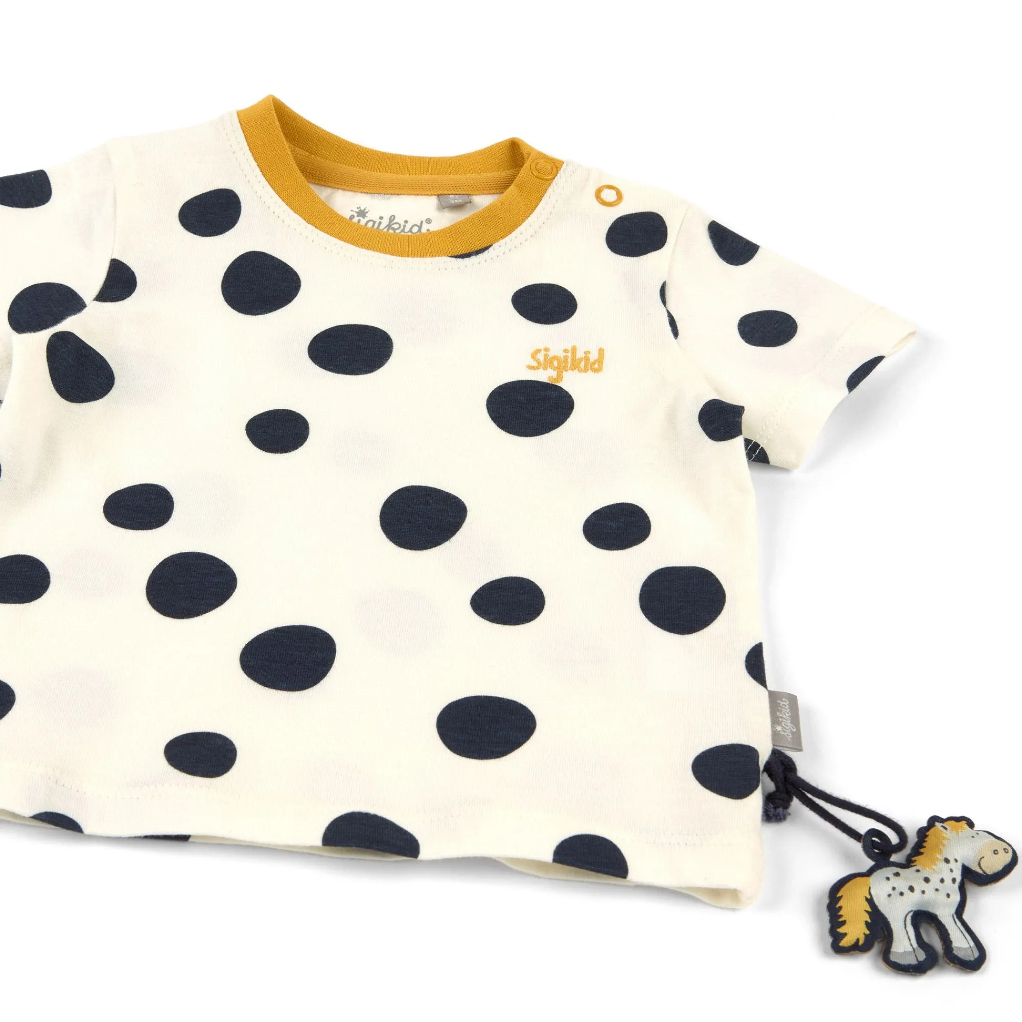 Sigikid Kollektion Tupfen Pony|Baby T-Shirt Mit Grosen Punkten