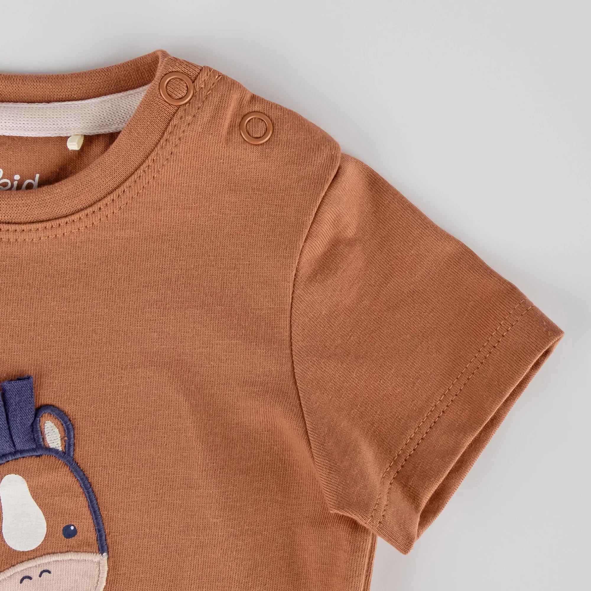 Sigikid Oberteile Kurzarm|Baby T-Shirt Mit Pferde Motiv, Hellbraun