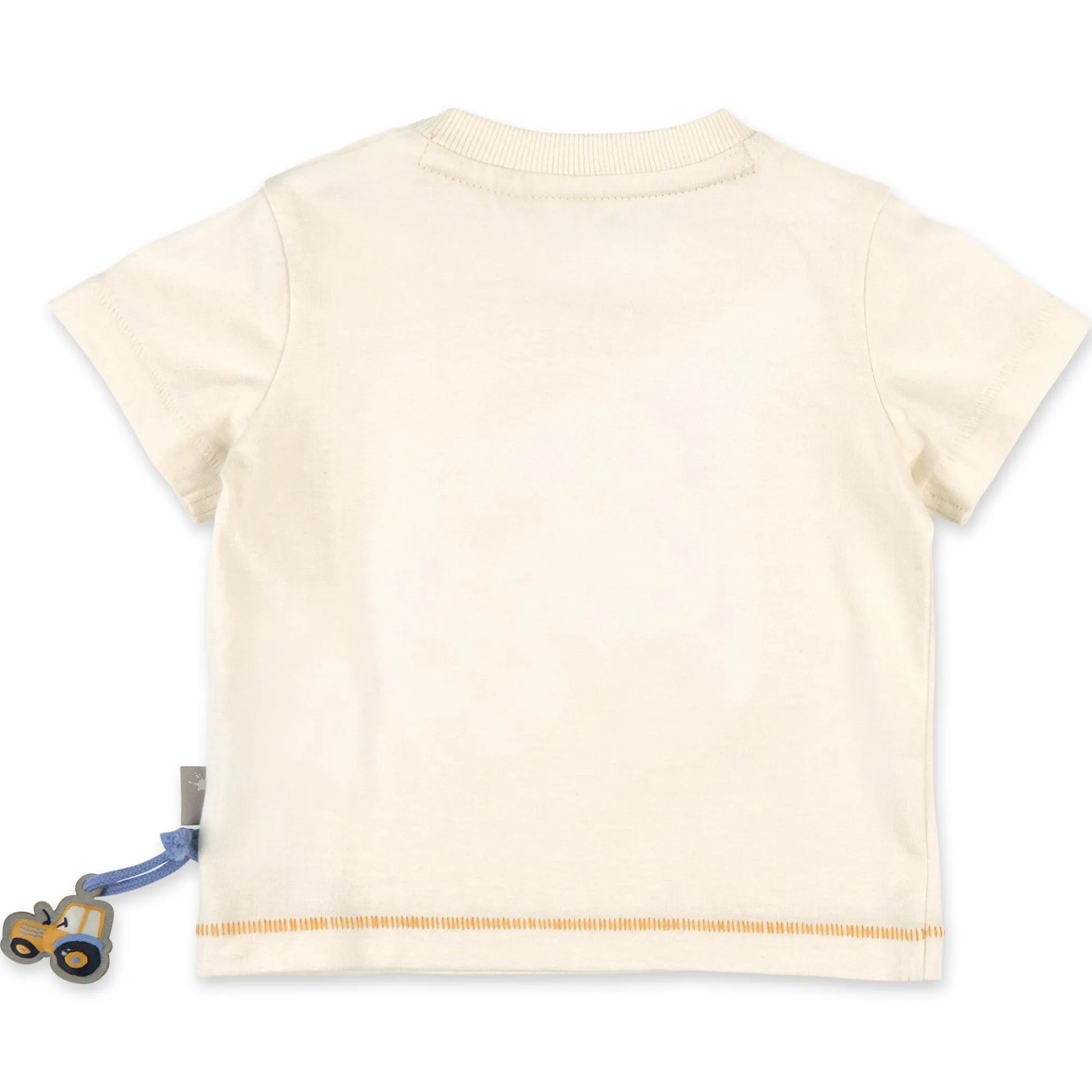 Sigikid Kollektion Gelber Traktor|Baby T-Shirt Traktor, Cremeweis
