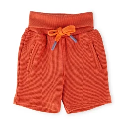 Sigikid Kollektion Wild Adventure|Baby Waffelpique Bermuda, Orangerot