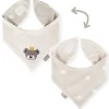 Sigikid Kollektion Newborn|Baby Wende Halstuch Kronchen Bar, Naturweis
