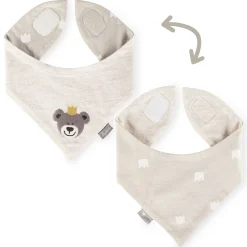 Sigikid Kollektion Newborn|Baby Wende Halstuch Kronchen Bar, Naturweis