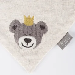 Sigikid Kollektion Newborn|Baby Wende Halstuch Kronchen Bar, Naturweis