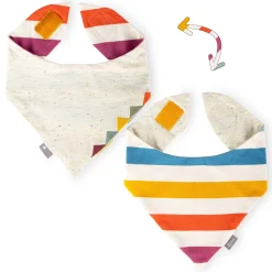 Sigikid Kollektion Happy Crocodile|Baby Wendehalstuch Bunt Gestreift Happy Crocodile
