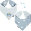 Sigikid Kollektion Newborn|Baby Wendehalstuch Kronchen Bar, Blau
