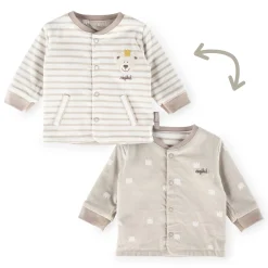 Sigikid Kollektion Newborn|Baby Wendejacke Kronchen Bar, Beige