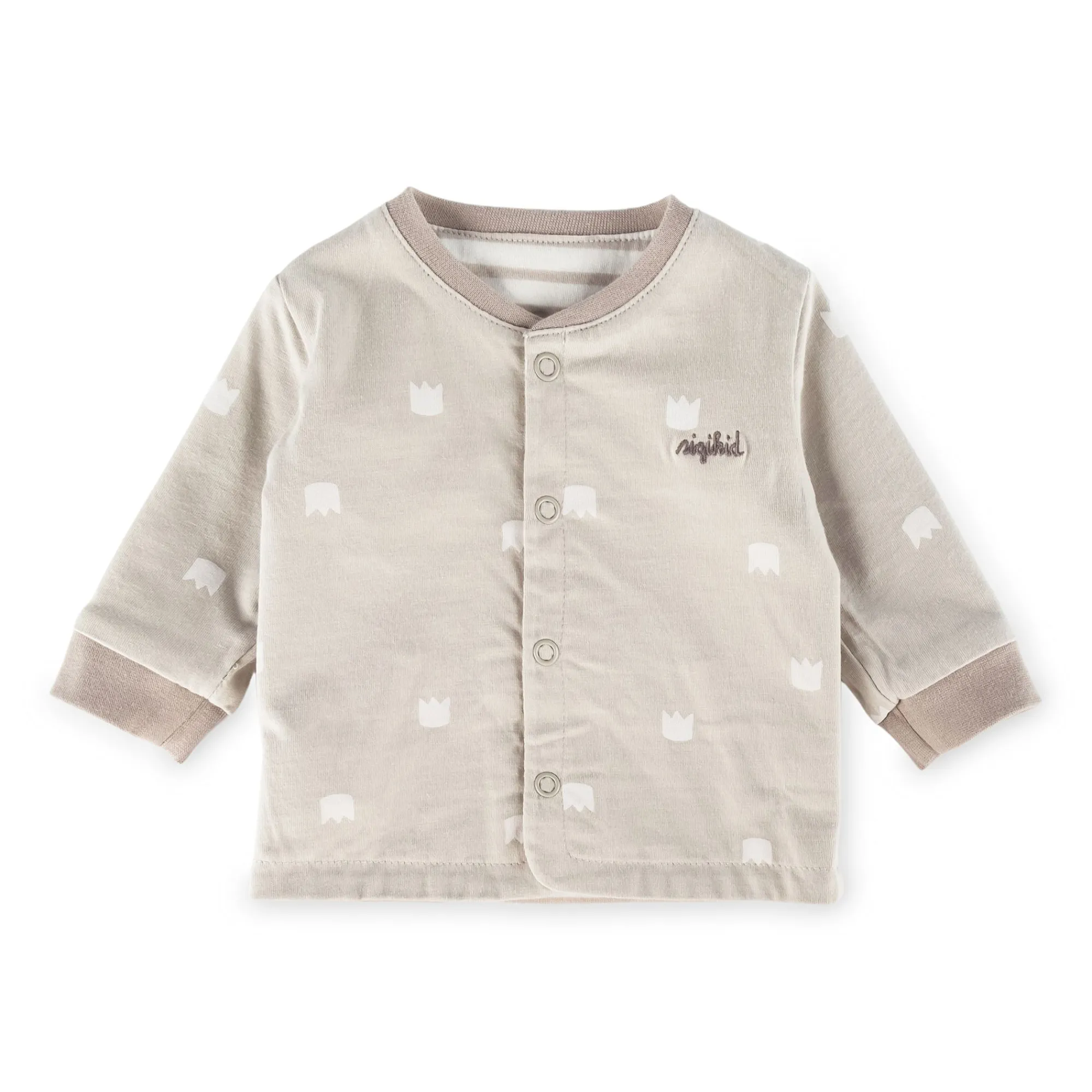 Sigikid Kollektion Newborn|Baby Wendejacke Kronchen Bar, Beige