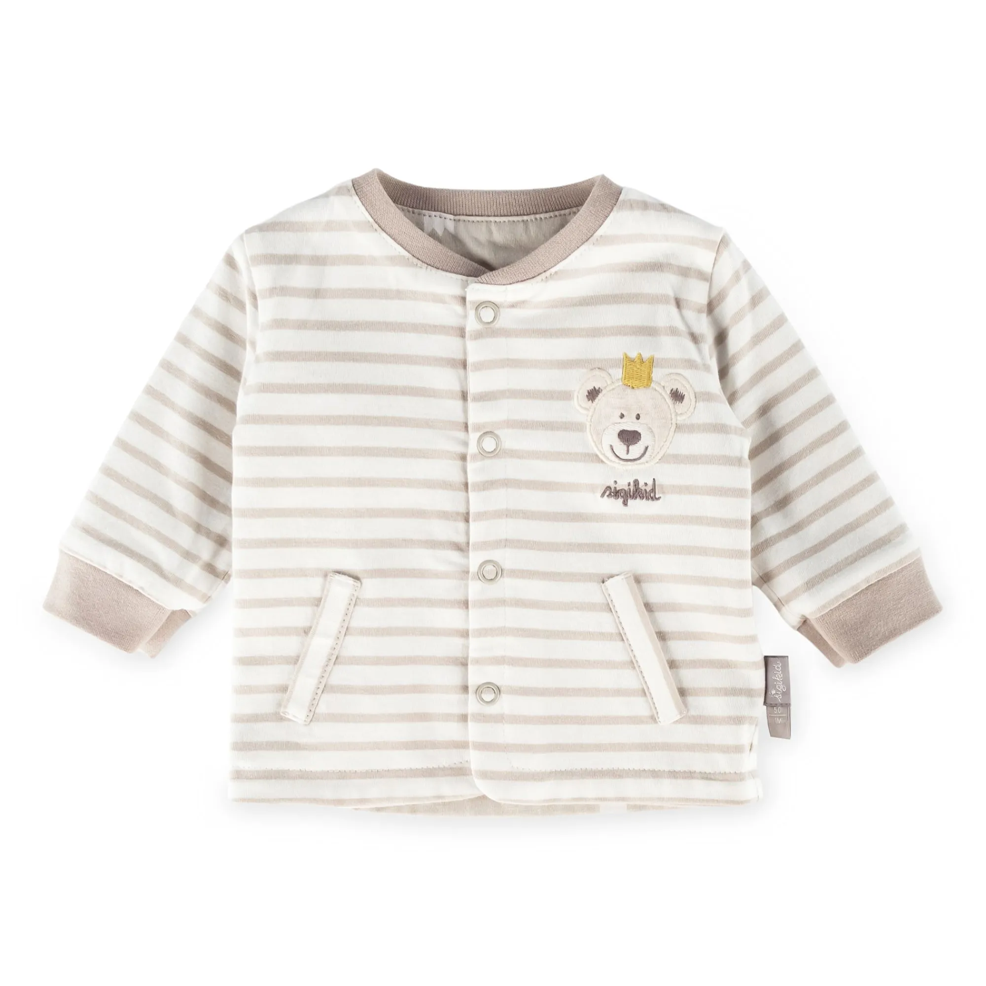 Sigikid Kollektion Newborn|Baby Wendejacke Kronchen Bar, Beige