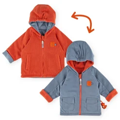 Sigikid Kollektion Wild Adventure|Baby Wendejacke Wild Adventure, Orangerot Und Blau