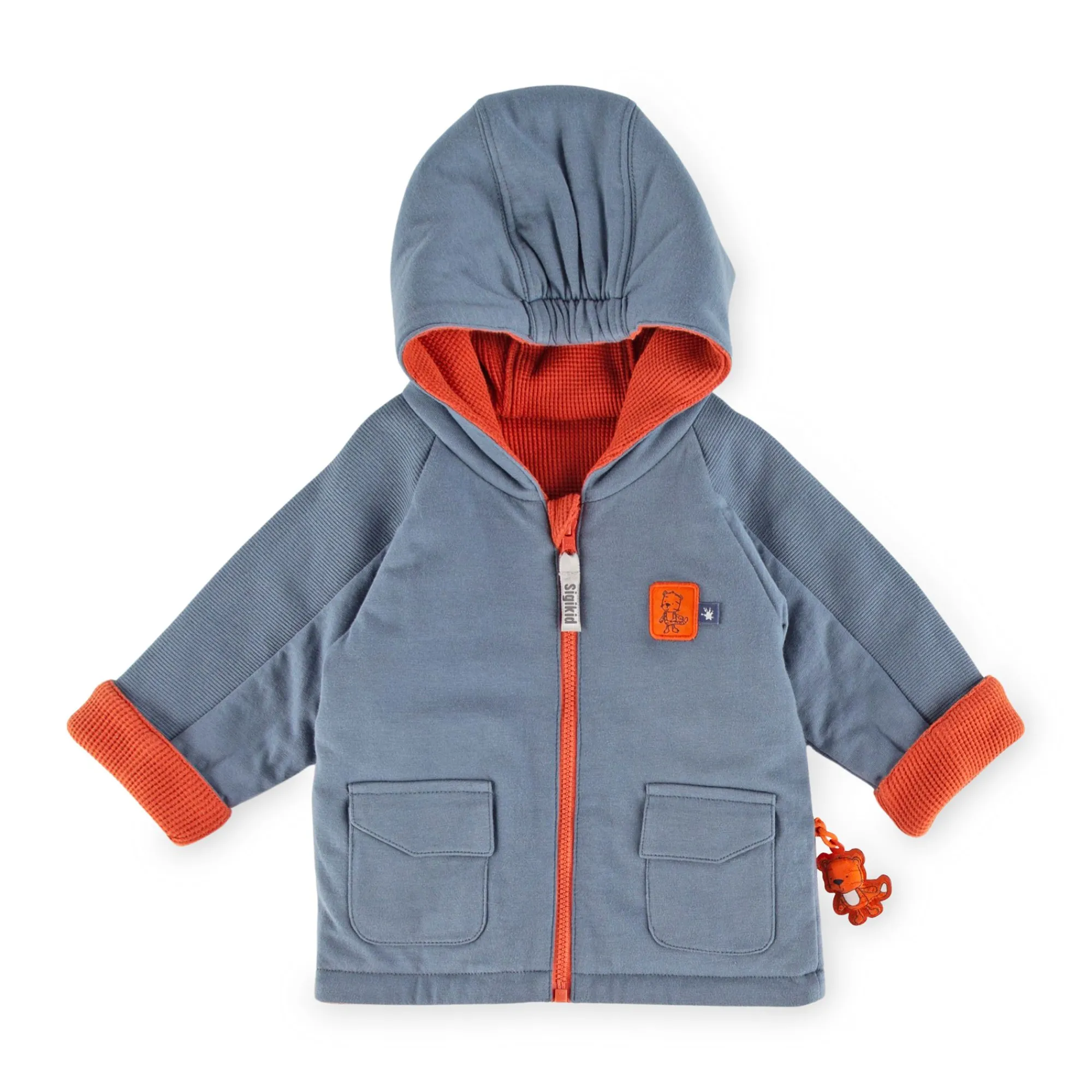 Sigikid Kollektion Wild Adventure|Baby Wendejacke Wild Adventure, Orangerot Und Blau