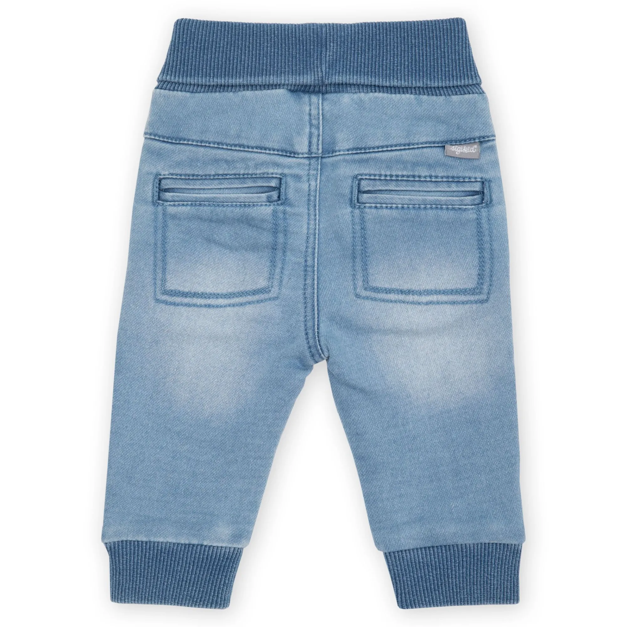Sigikid Lange Hosen|Babyjeans Mit Beinbundchen In Hellblau
