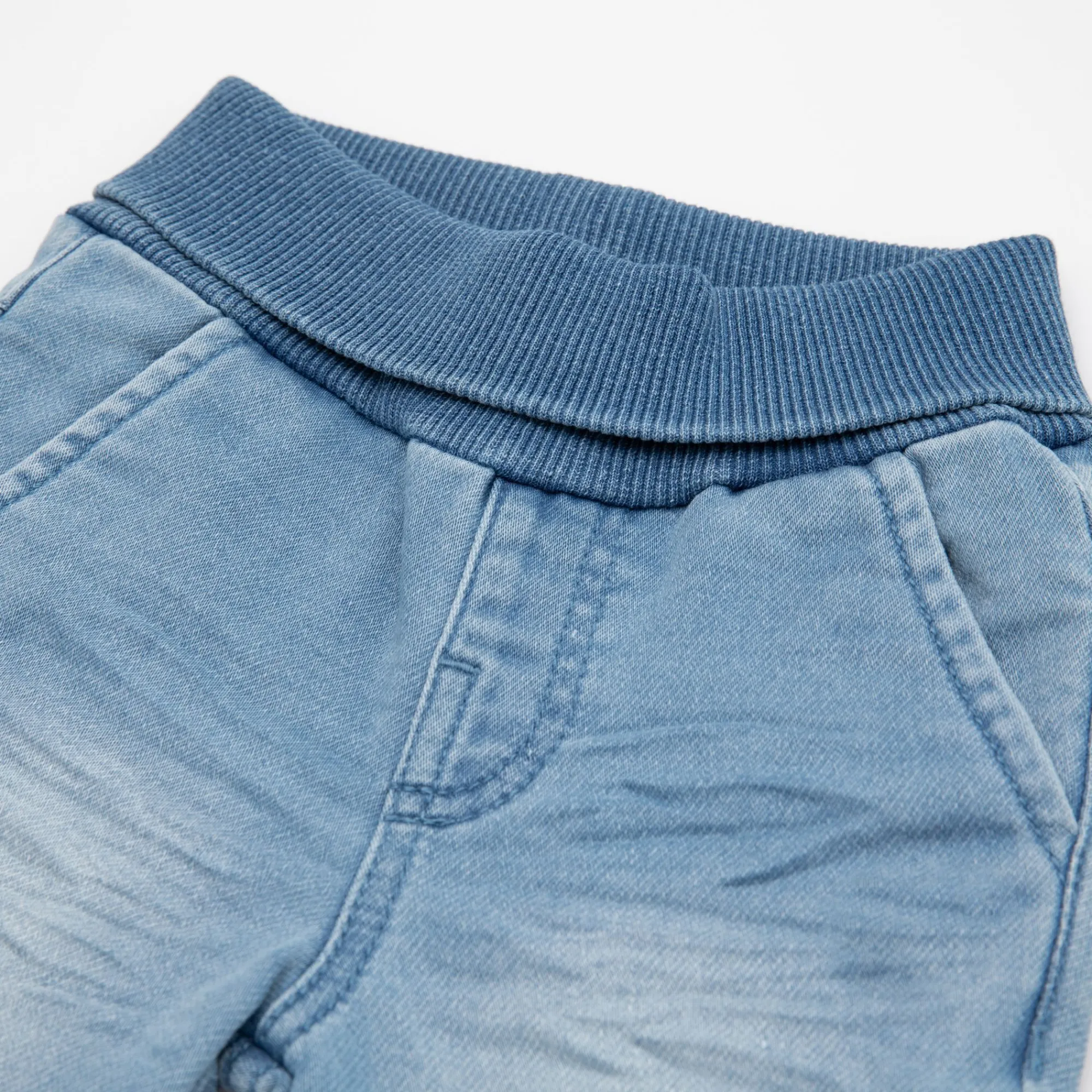 Sigikid Lange Hosen|Babyjeans Mit Beinbundchen In Hellblau