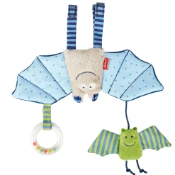 Sigikid Babyspielzeug|Babyschalenanhanger Fledermaus