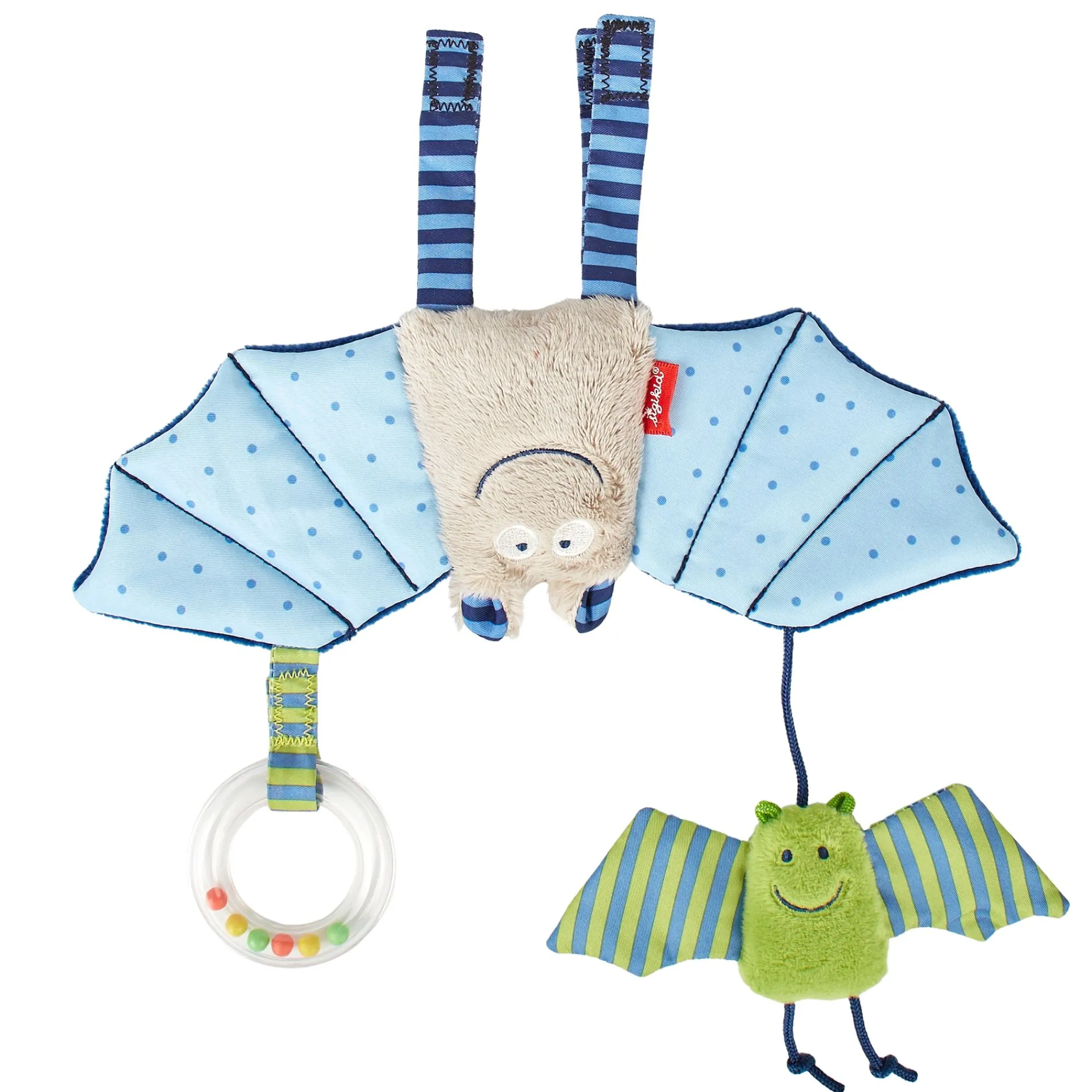 Sigikid Babyspielzeug|Babyschalenanhanger Fledermaus