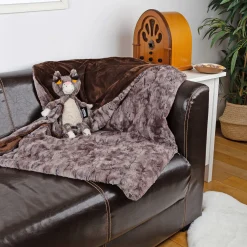 Sigikid Finde Dein Beast|Beasts Kuscheldecke Plusch, Braun