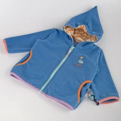 Sigikid Kollektion Wild Flamingo|Blaue Baby Fleecejacke Wild Flamingo