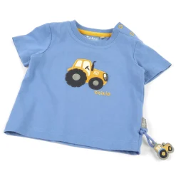 Sigikid Kollektion Gelber Traktor|Blaues Baby T-Shirt Gelber Traktor